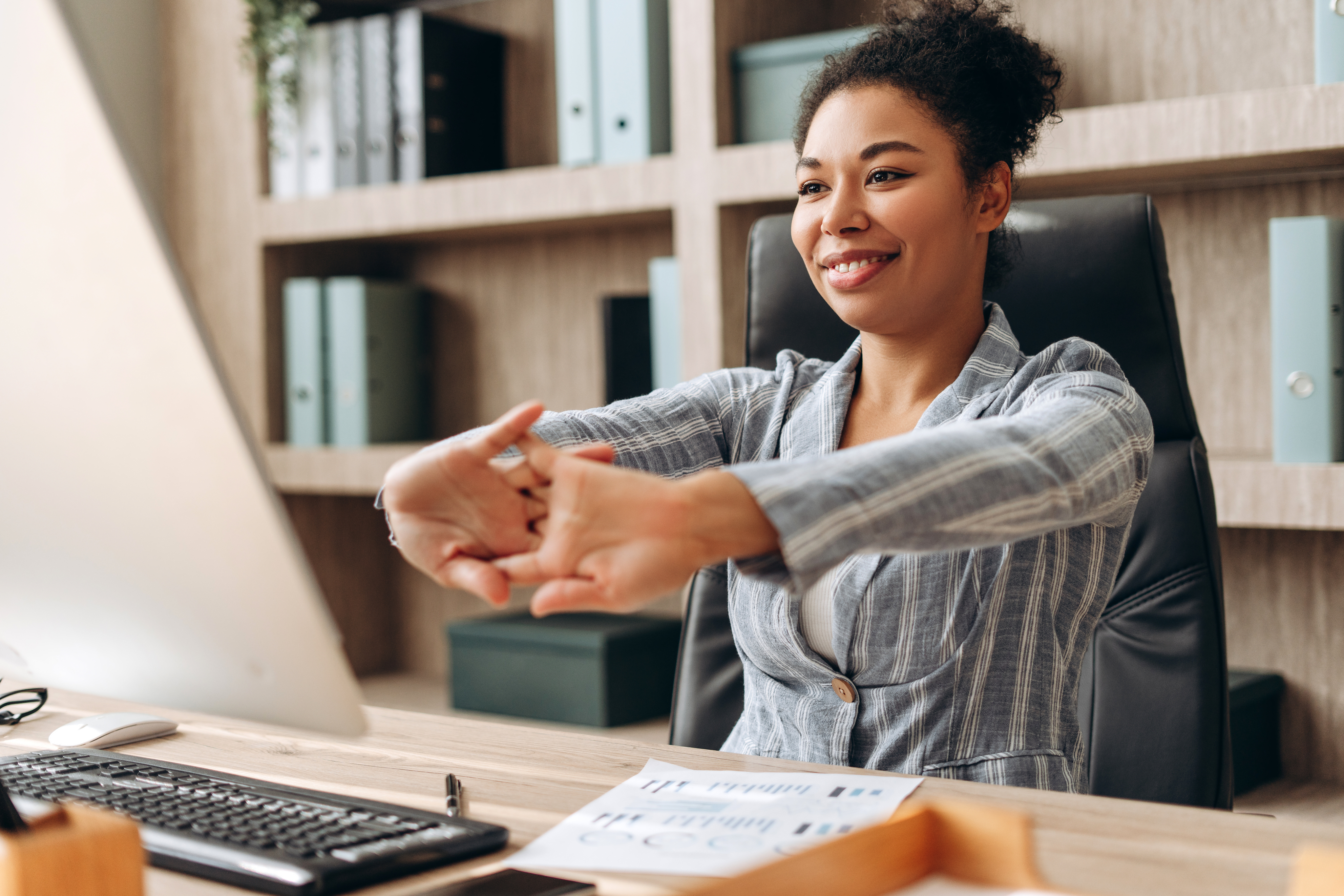 Professional woman in office setting